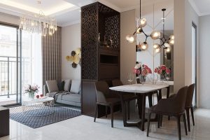 Thiết Kế Thi Công Nội Thất Chung Cư Vinhomes Green Bay Tòa C1 Căn 01
