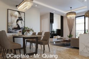 Thiết Kế Nội Thất Căn Hộ 90m2 Tại Chung Cư DCapitale