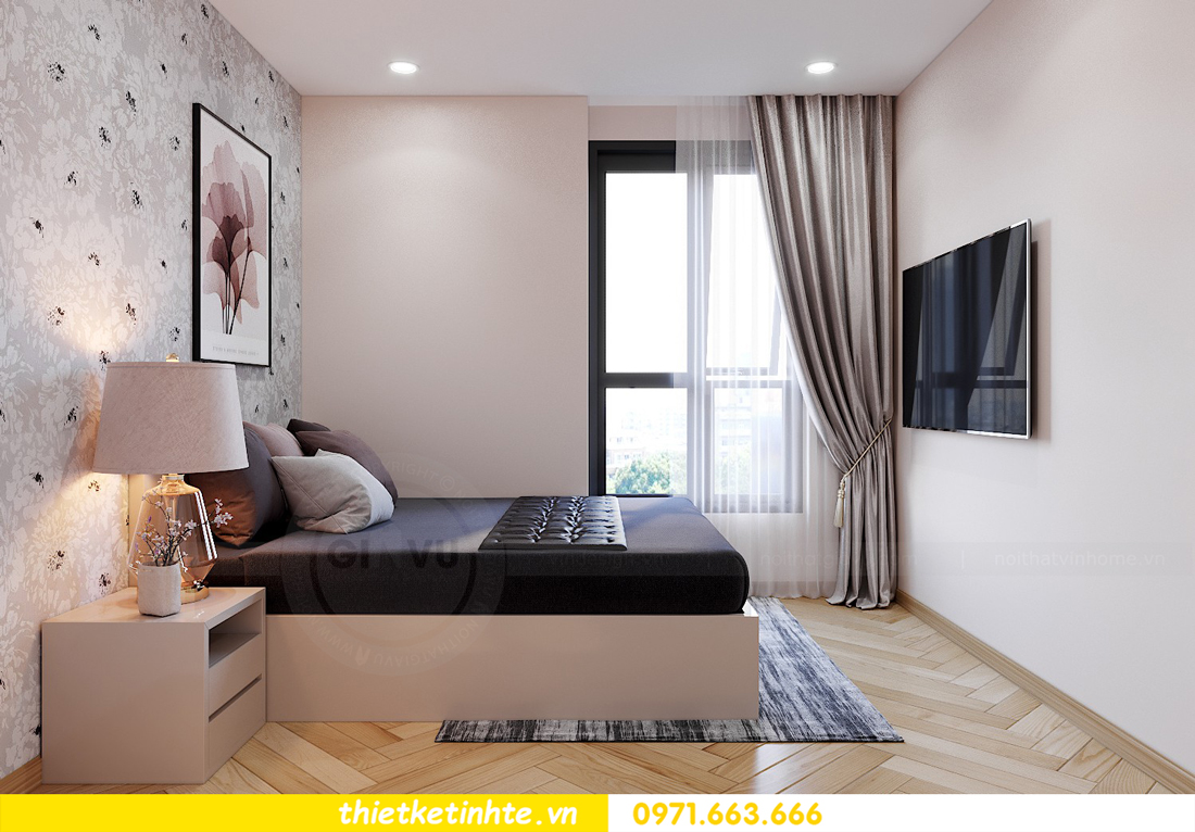 thiết kế nội thất căn hộ Vinhomes Smart City 3 phòng ngủ đẹp 12