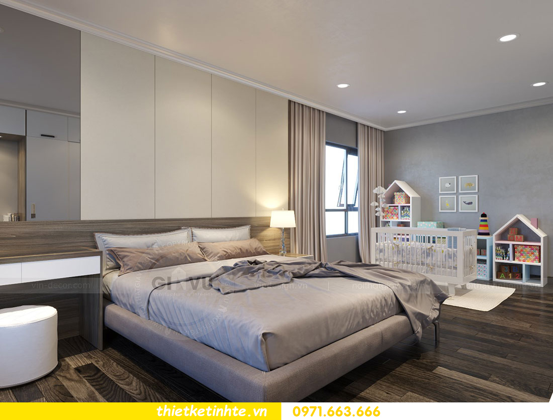 Thiết kế nội thất chung cư dcapitale căn 2 phòng ngủ sang trọng 12