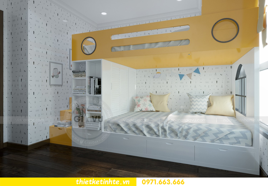 thiết kế nội thất chung cư Vinhomes D'Capitale thanh lịch 10