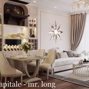 Thiết Kế Nội Thất Chung Cư DCapitale Tòa C6 Căn 07 A Long