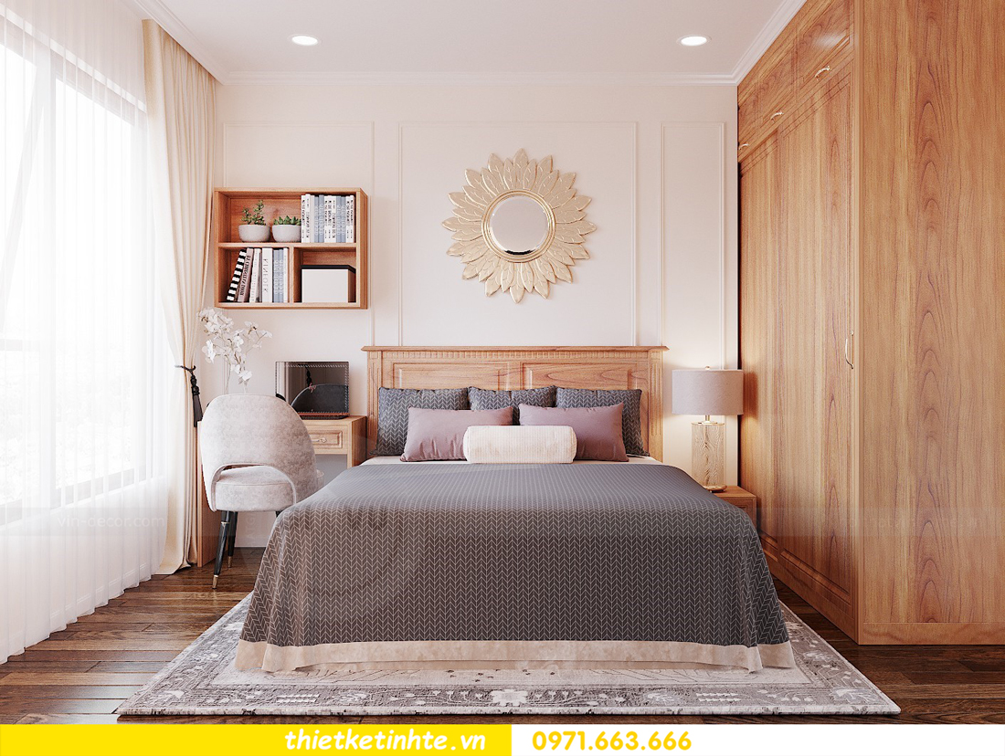 thiết kế nội thất chung cư với gỗ Sồi tại DCapitale anh Phương 09