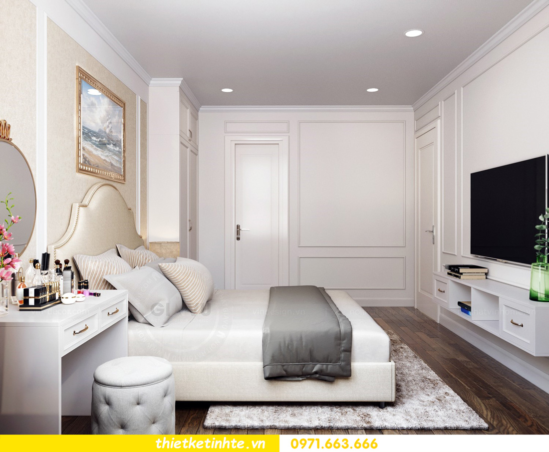 thiết kế nội thất chung cư Vinhomes Smart City nhẹ nhàng, hiện đại 06