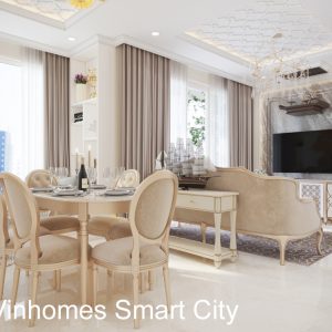 Mẫu Thiết Kế Nội Thất Căn Hộ Smart City Sang Trọng, Tiện Nghi