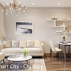 Mẫu Thiết Kế Nội Thất Smart City – Căn Hộ 2 Phòng Ngủ