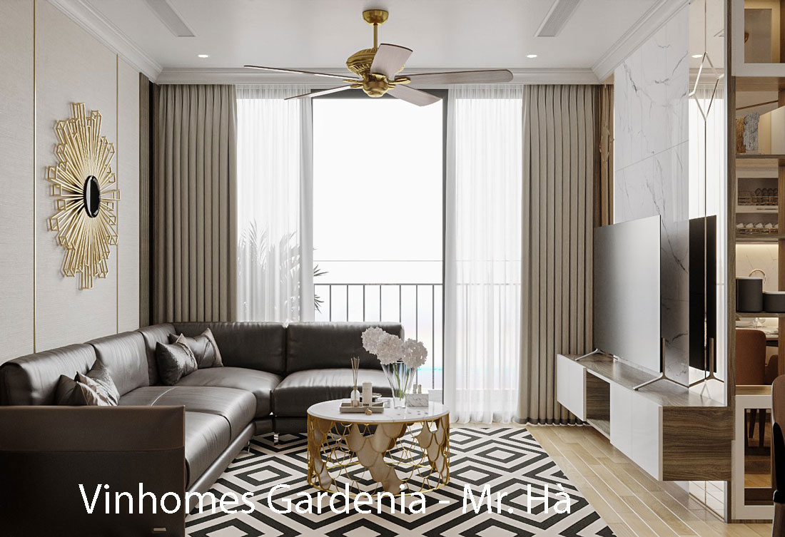 Thiết kế nội thất căn hộ Vinhomes Gardenia tòa A2 căn 12B – Anh Hà