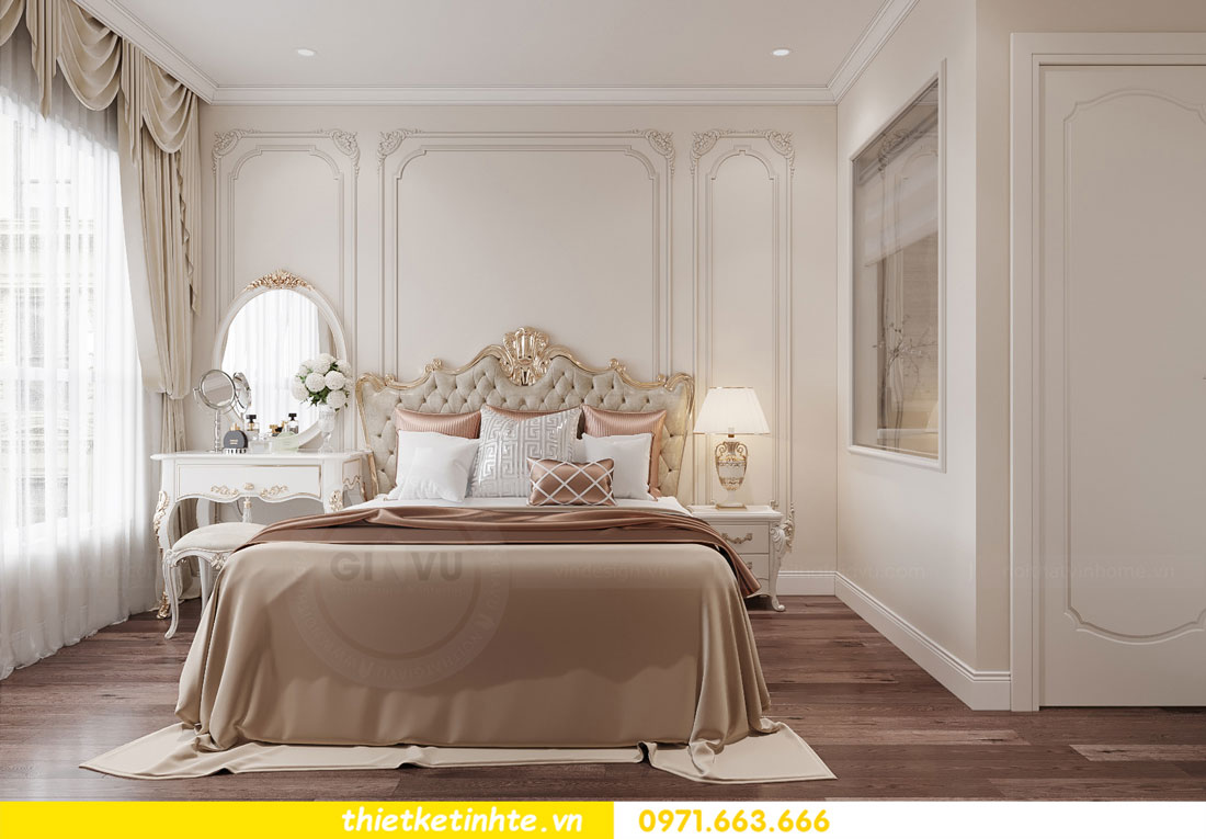 31 mẫu thiết kế nội thất phòng ngủ tân cổ điển đẹp cho chung cư 19