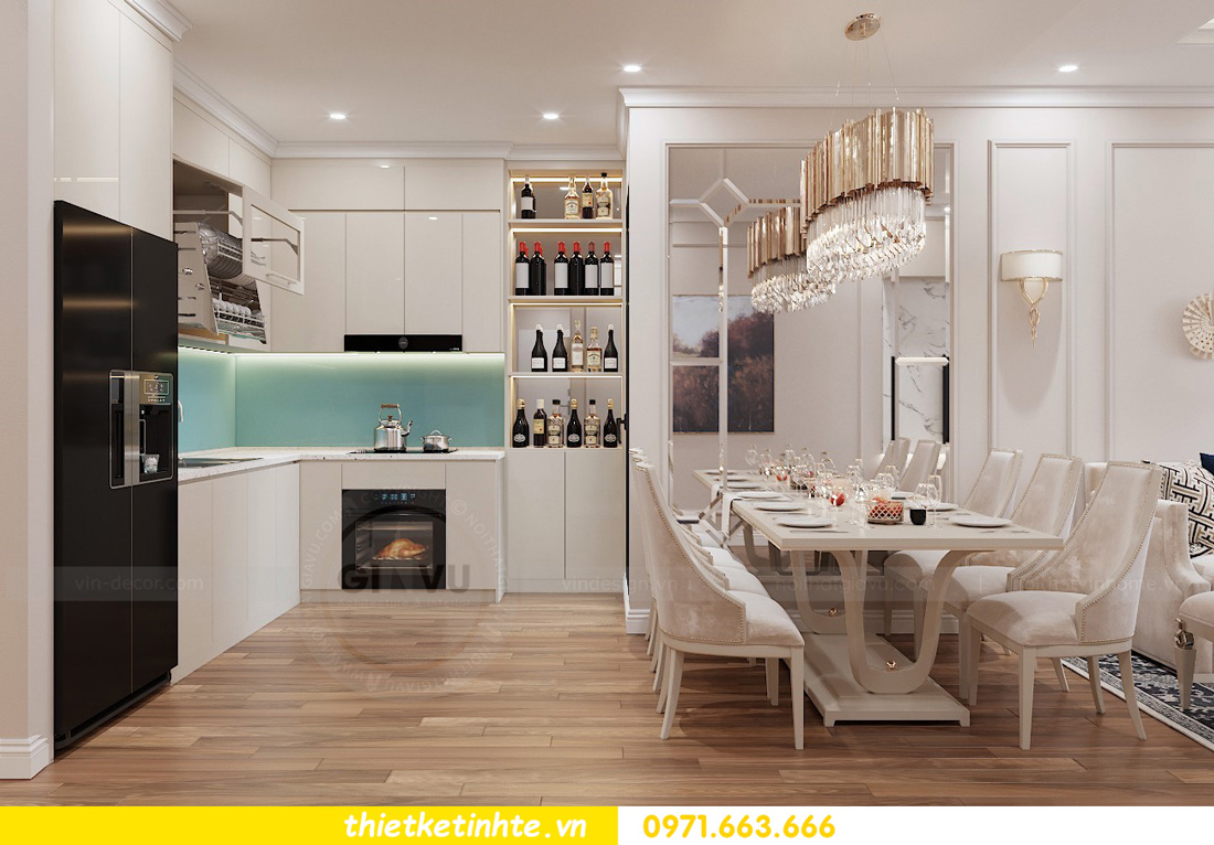 mẫu thiết kế phòng bếp chung cư 1