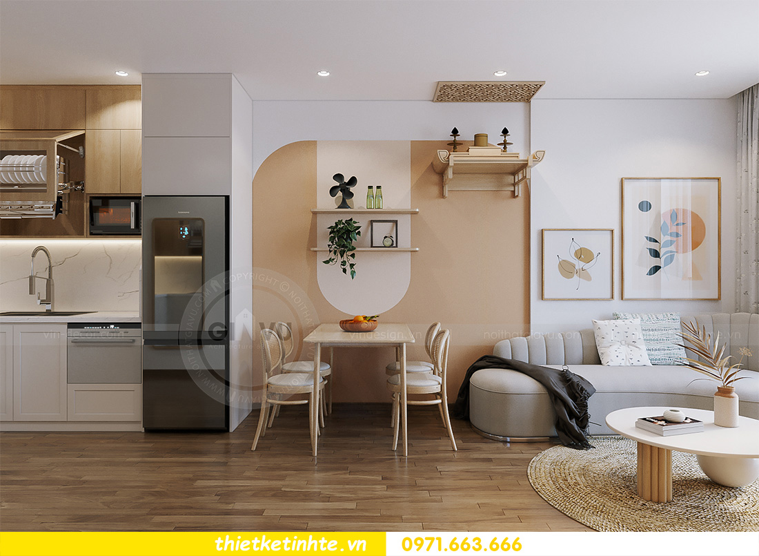 thiết kế nội thất chung cư 55m2 theo phong cách Scandinavian 4
