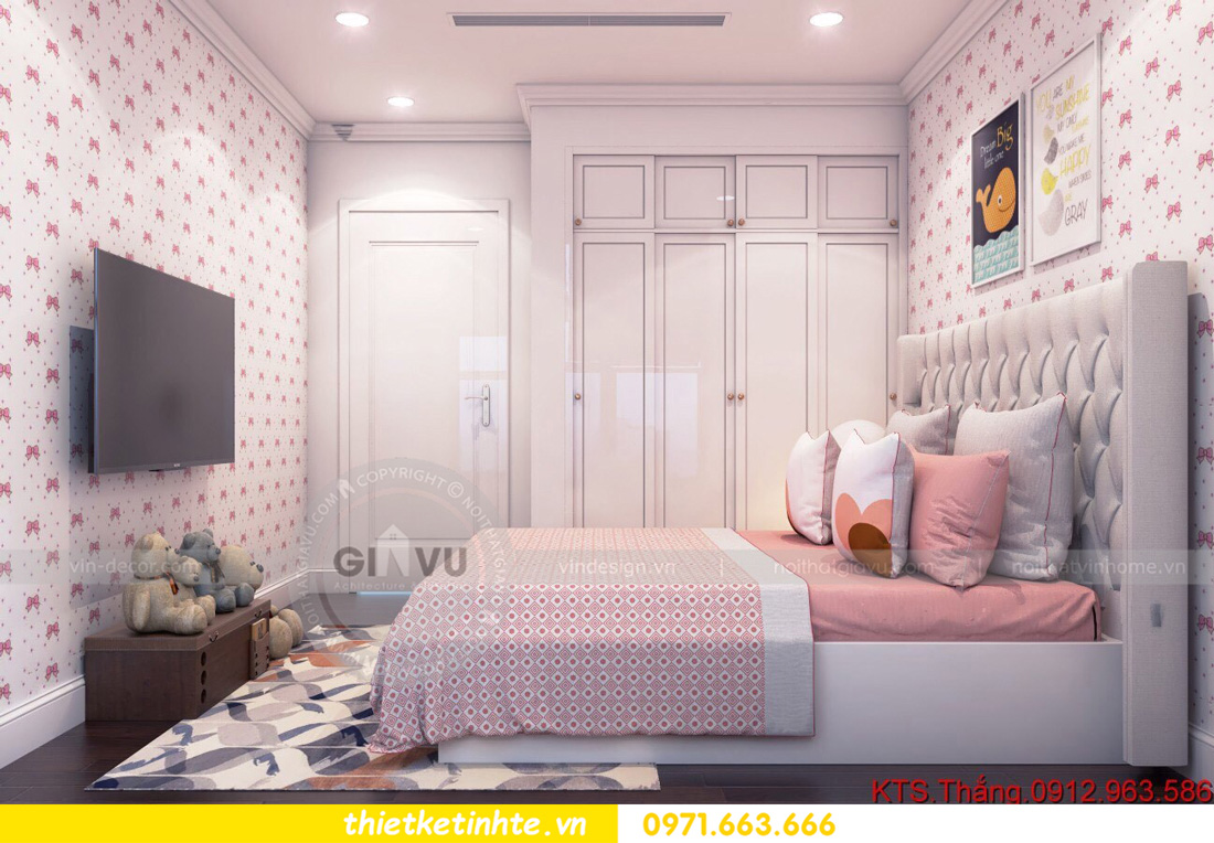 thiết kế nội thất chung cư tại Hà Nội phong cách tân cổ điển 11
