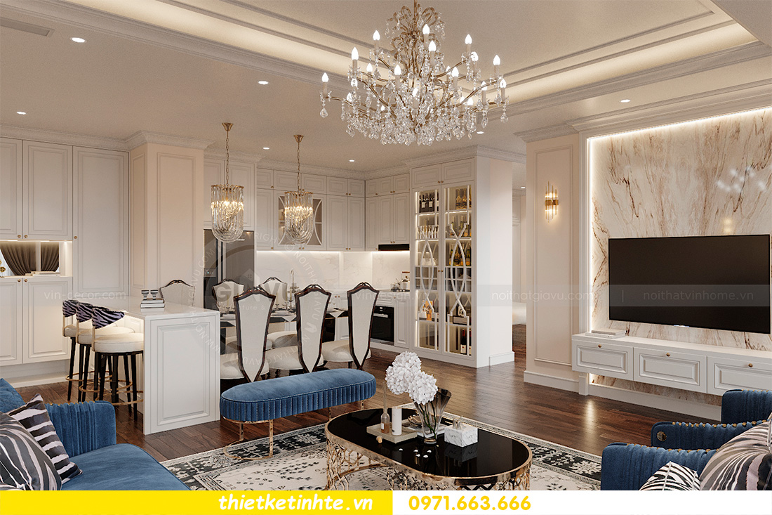 thiết kế nội thất Luxury tại căn hộ Vinhomes Smart City 2
