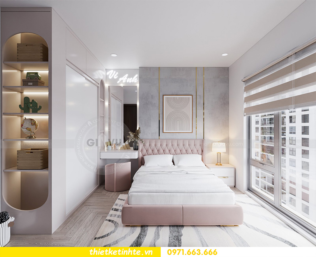 thiết kế nội thất căn hộ 92 m2 3 phòng ngủ tại IA20 Ciputra 13