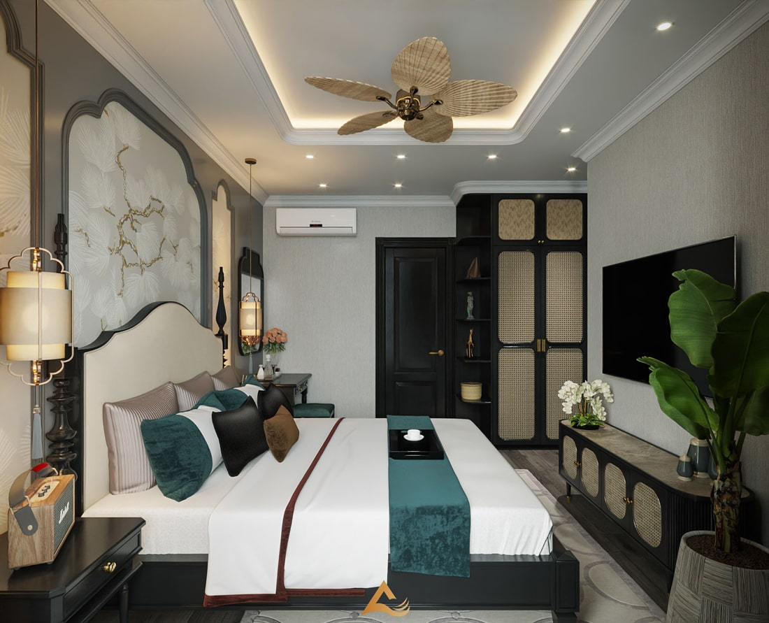 thiết kế nội thất căn hộ phong cách Indochine 6