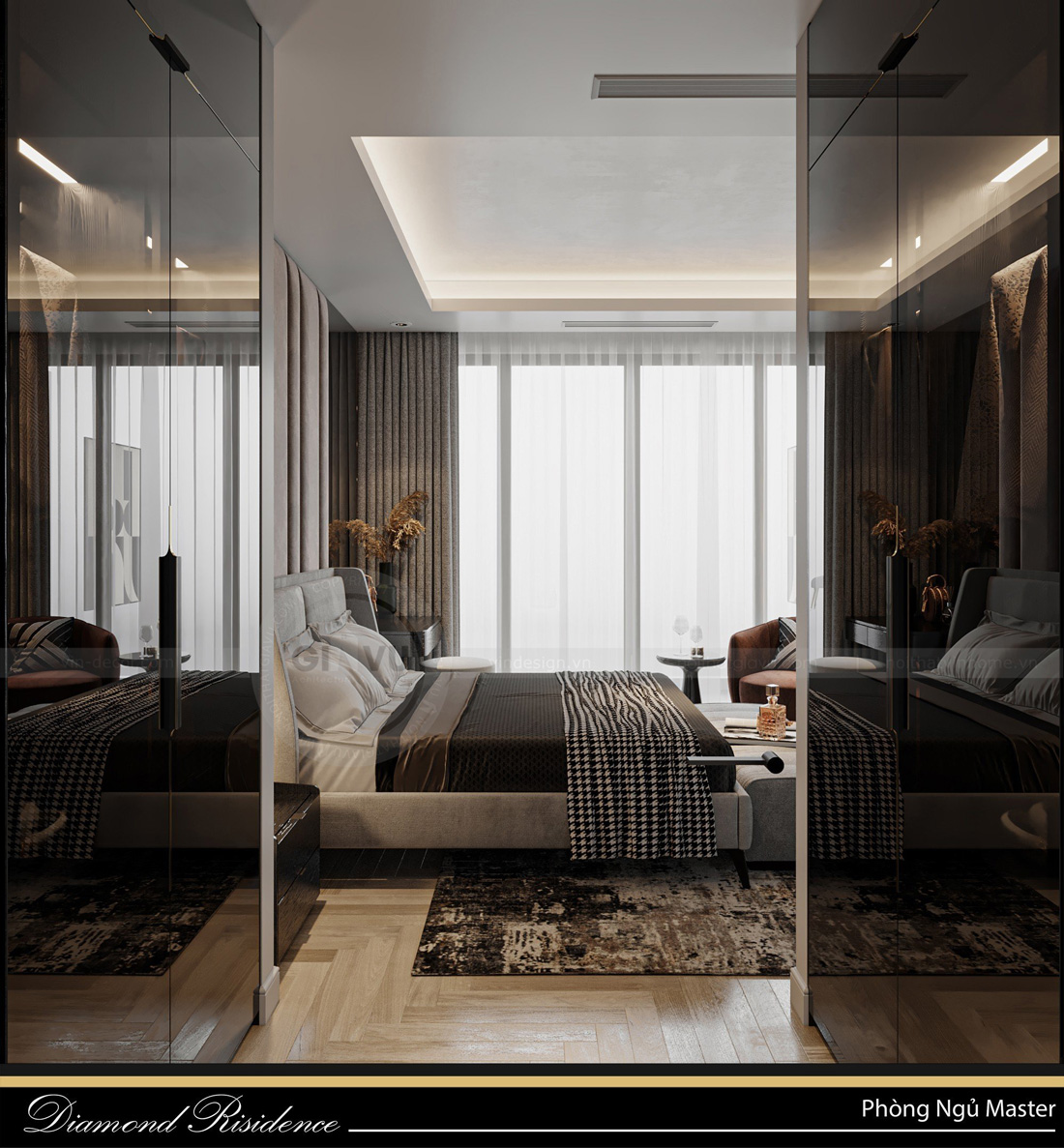 Mẫu thiết kế nội thất chung cư BRG Diamond Residence 10