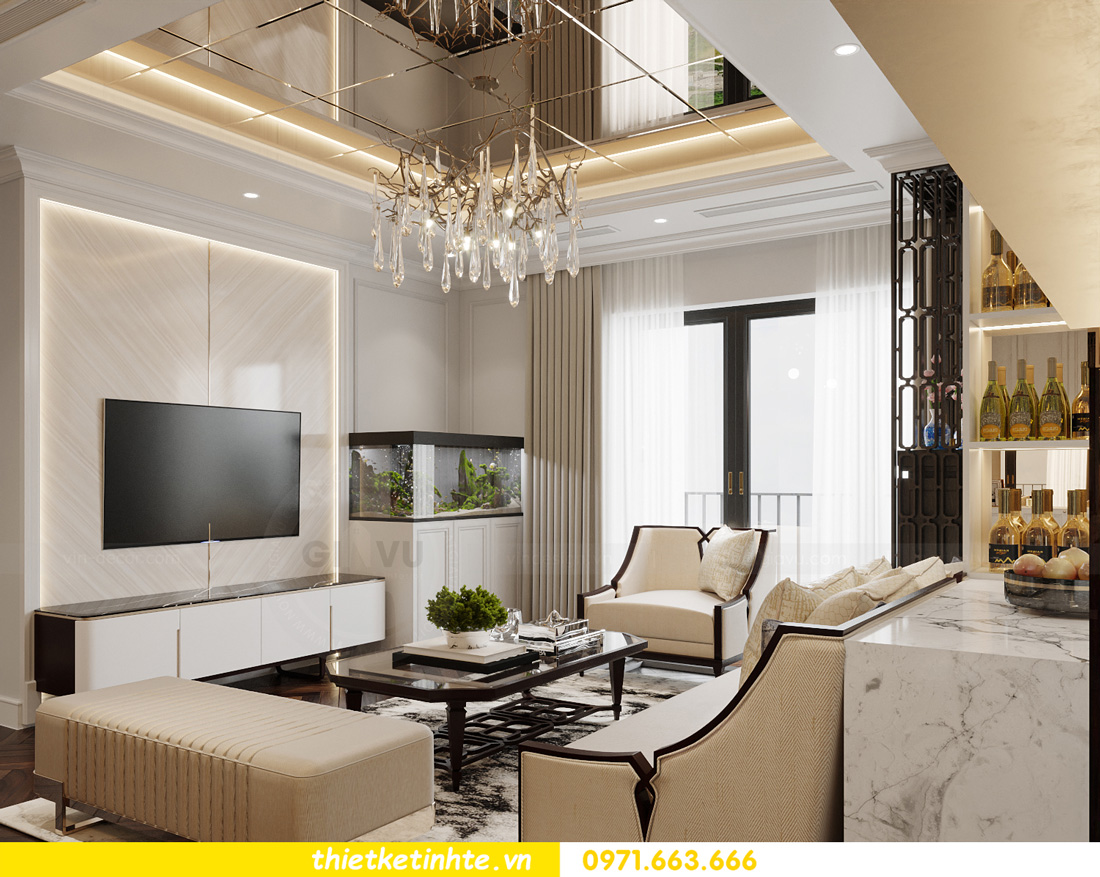 thiết kế nội thất chung cư phong cách luxury 1