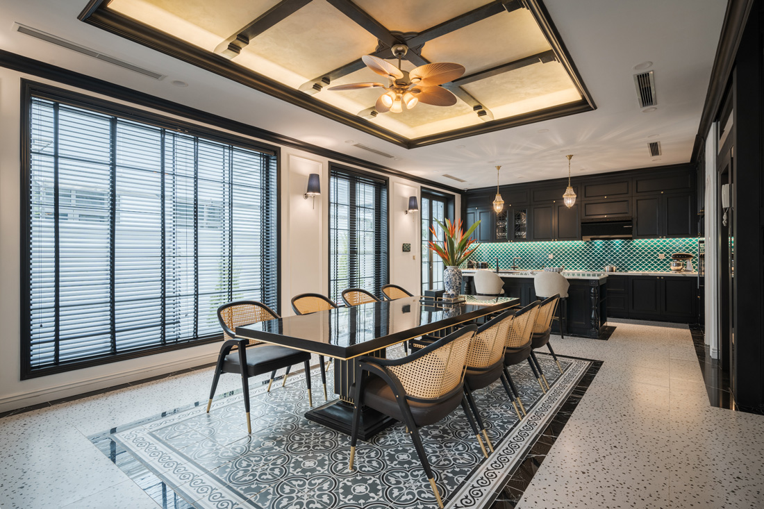 thi công nội thất biệt thự phong cách Indochine - chị Hòa 11