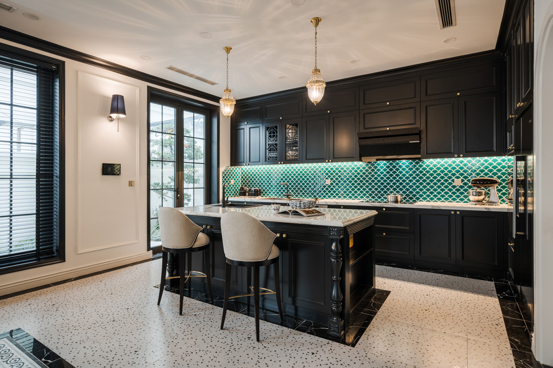 thi công nội thất biệt thự phong cách Indochine - chị Hòa 15
