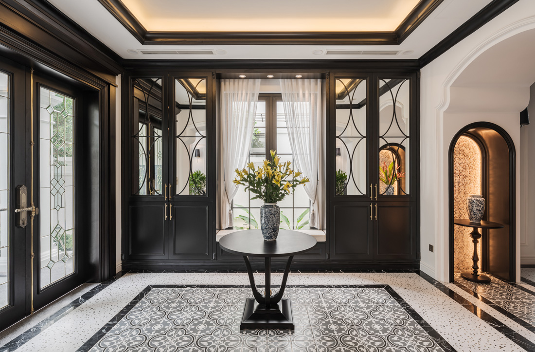 thi công nội thất biệt thự phong cách Indochine - chị Hòa 2