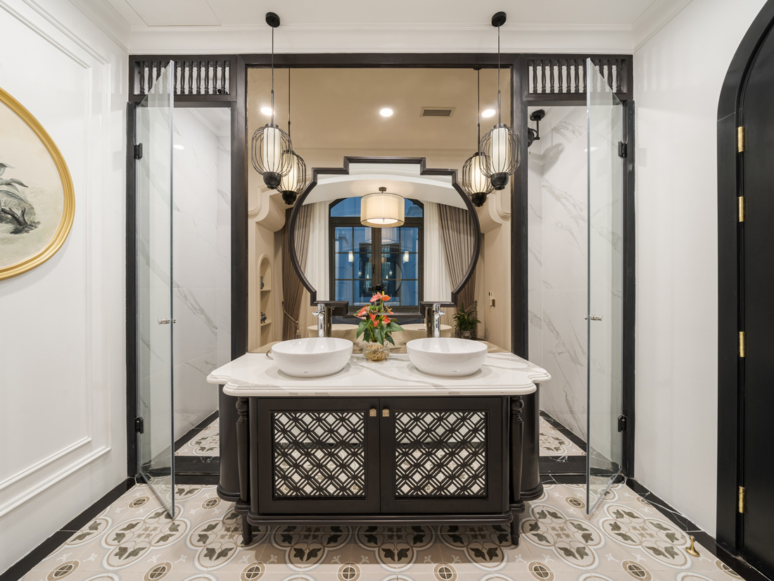 thi công nội thất biệt thự phong cách Indochine - chị Hòa 23