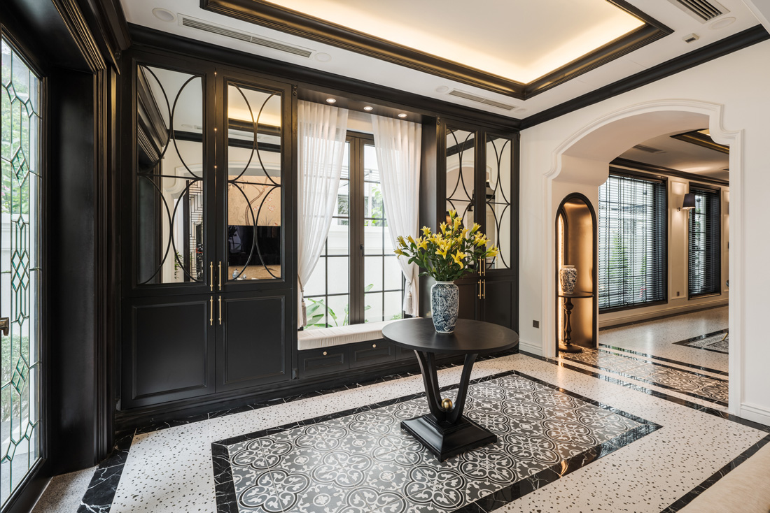 thi công nội thất biệt thự phong cách Indochine - chị Hòa 3