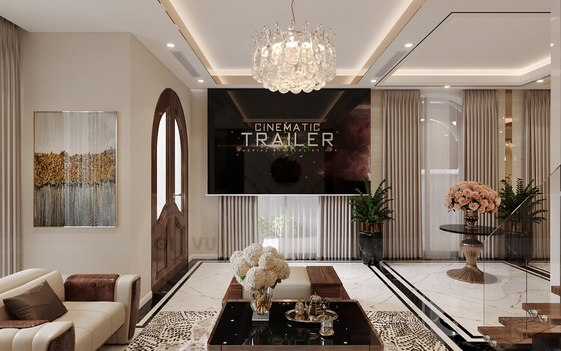 thiết kế biệt thự song lập Sao Biển Vinhomes Ocean Park 5