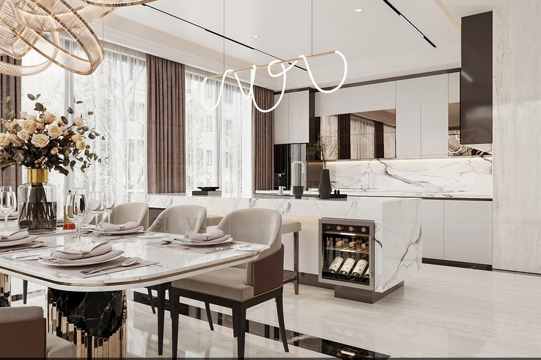 thiết kế biệt thự tại Thái Bình 250m2 nhà anh Quân 12