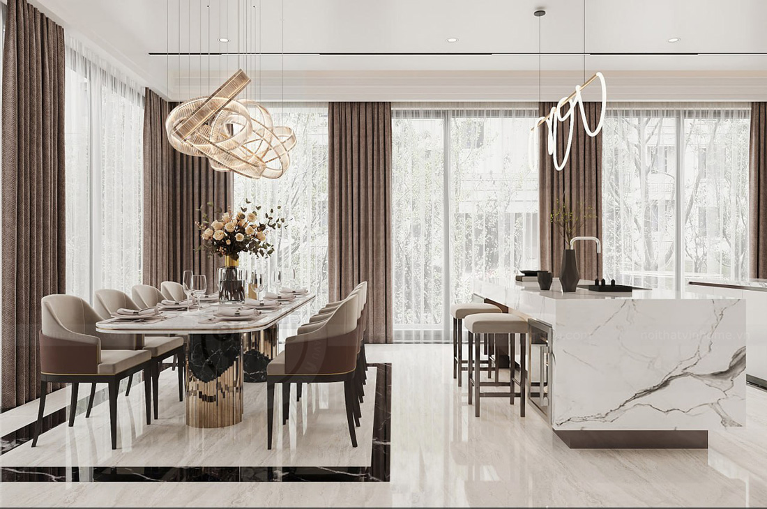 thiết kế biệt thự tại Thái Bình 250m2 nhà anh Quân 13
