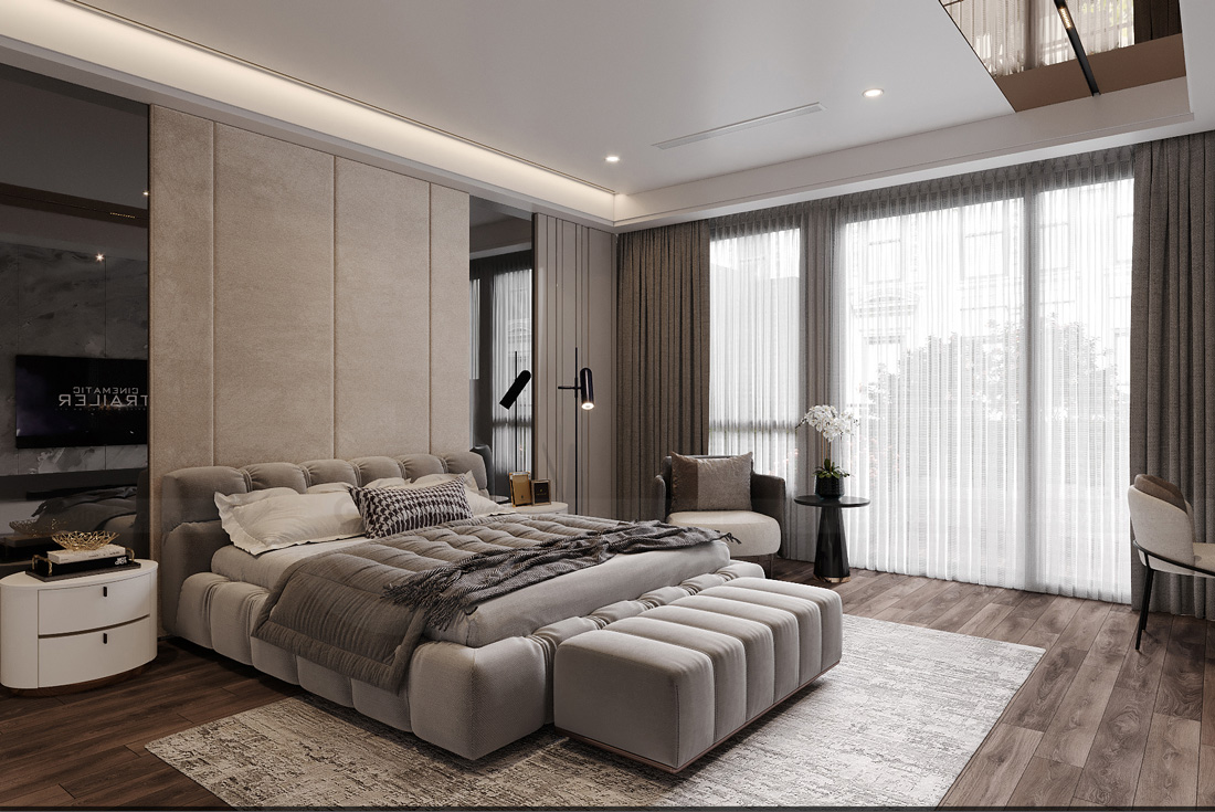 thiết kế biệt thự tại Thái Bình 250m2 nhà anh Quân 18