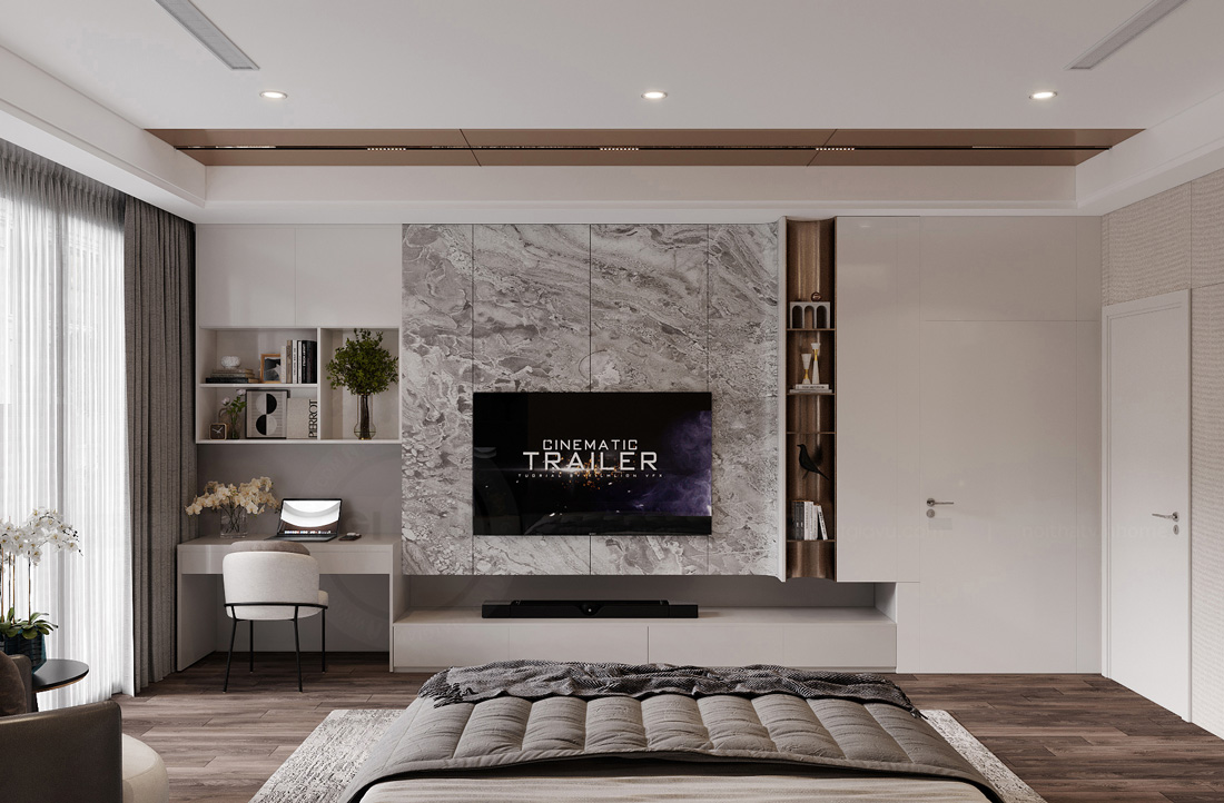 thiết kế biệt thự tại Thái Bình 250m2 nhà anh Quân 21