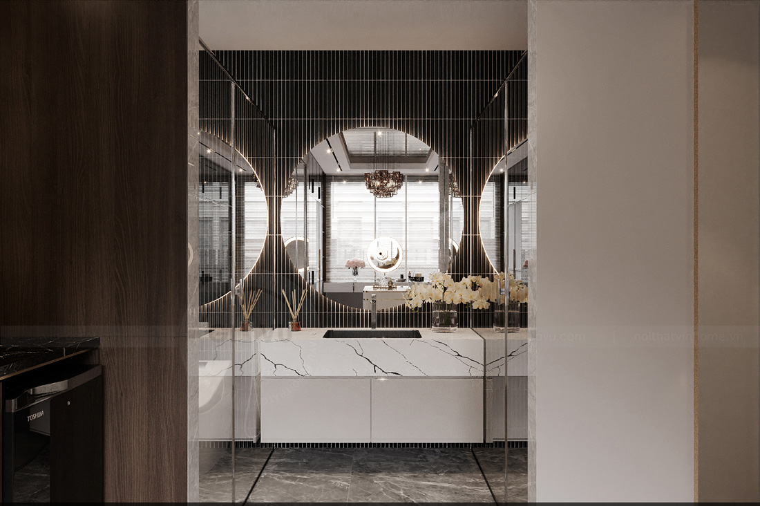 thiết kế biệt thự tại Thái Bình 250m2 nhà anh Quân 26