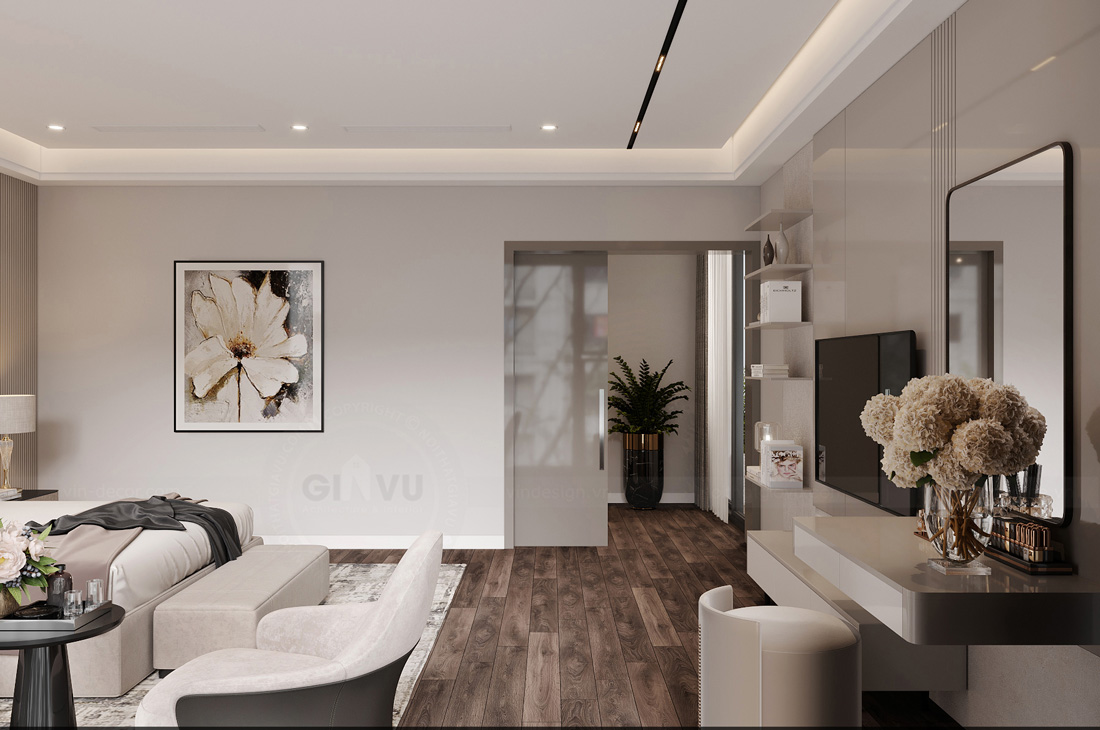 thiết kế biệt thự tại Thái Bình 250m2 nhà anh Quân 29