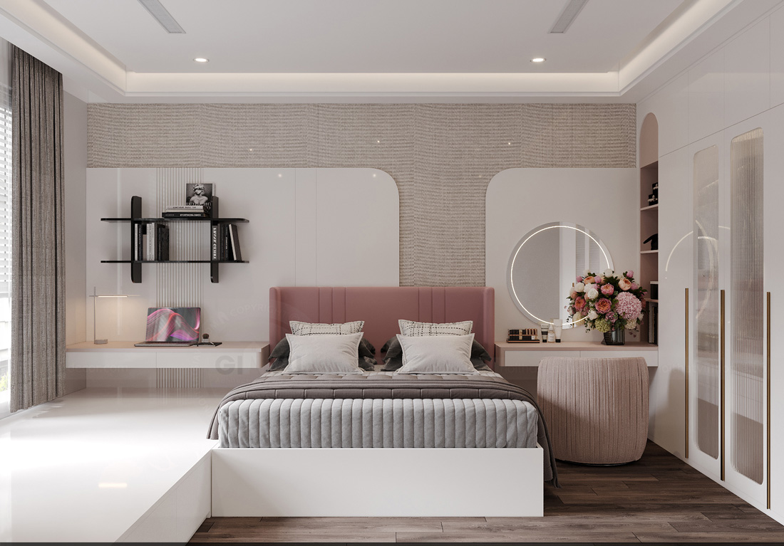 thiết kế biệt thự tại Thái Bình 250m2 nhà anh Quân 37