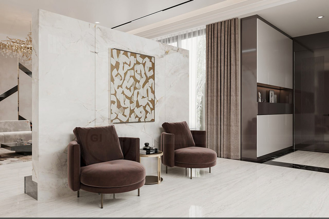 thiết kế biệt thự tại Thái Bình 250m2 nhà anh Quân 8