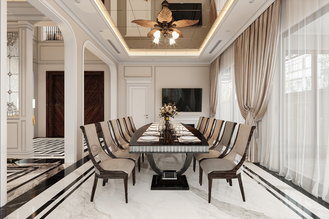 thiết kế thi công nội thất biệt thự Luxury 11