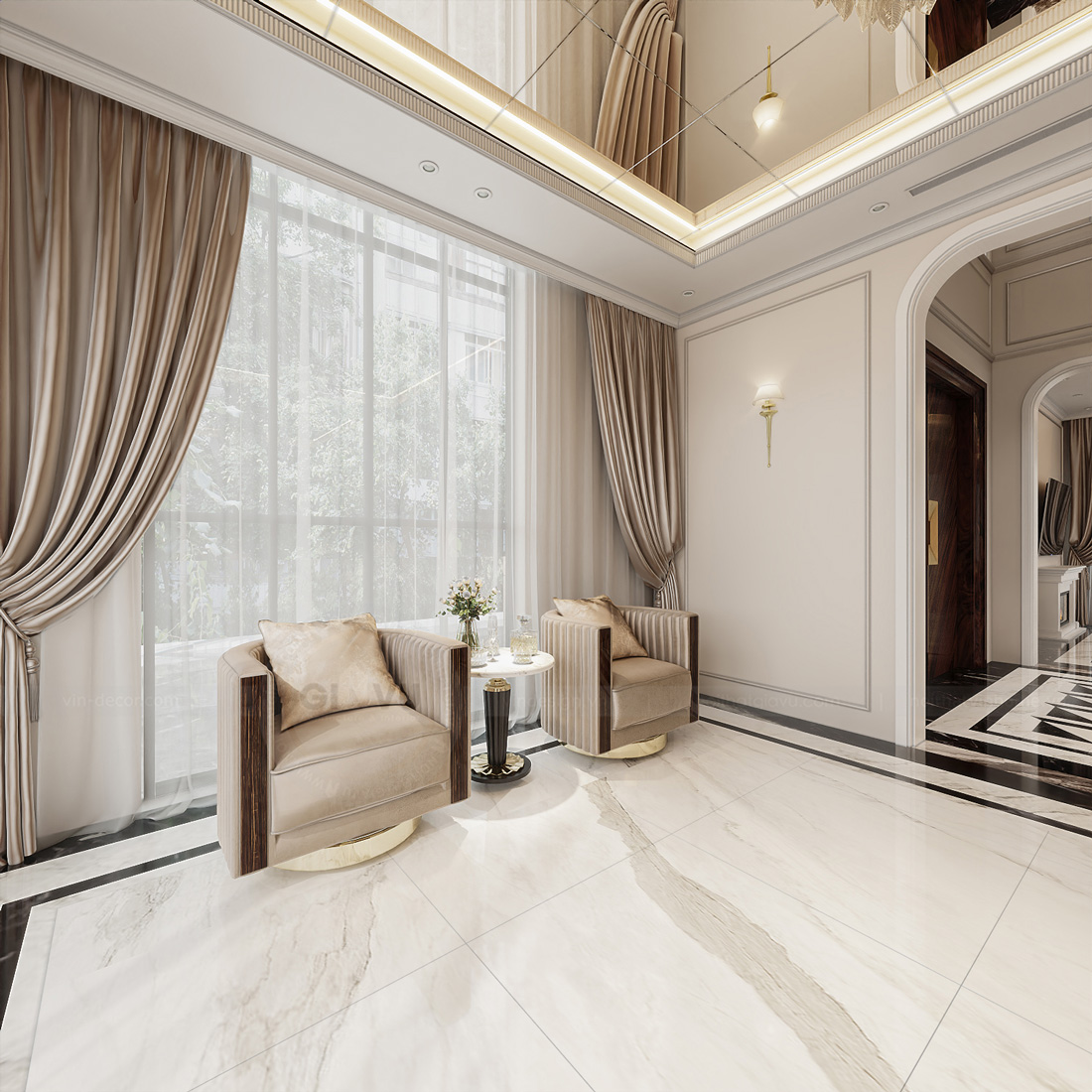thiết kế thi công nội thất biệt thự Luxury 15
