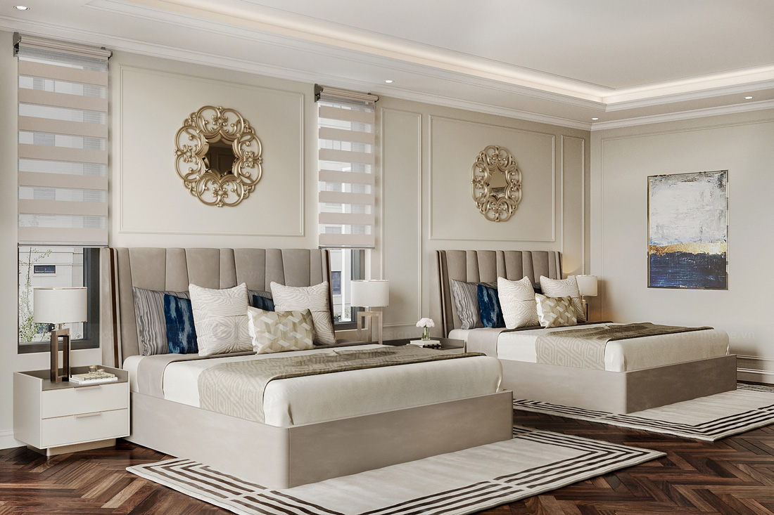 thiết kế thi công nội thất biệt thự Luxury 38