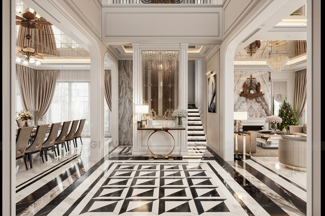 thiết kế thi công nội thất biệt thự Luxury 8