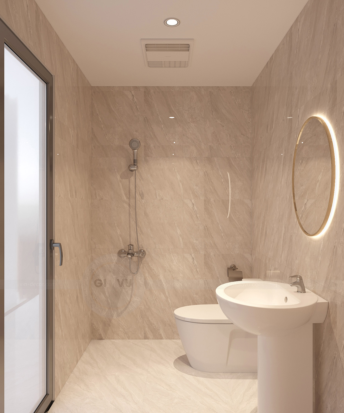 thiết kế nội thất nhà phố tại Long Biên 10