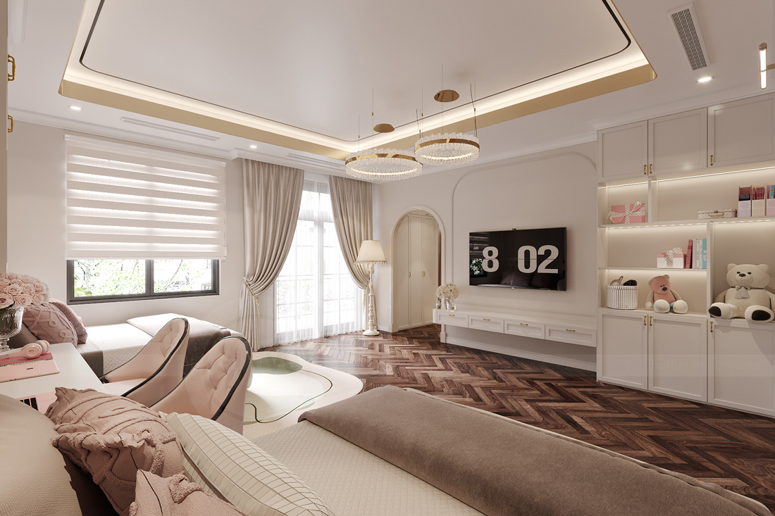 thiết kế nội thất nhà phố tại Long Biên 31