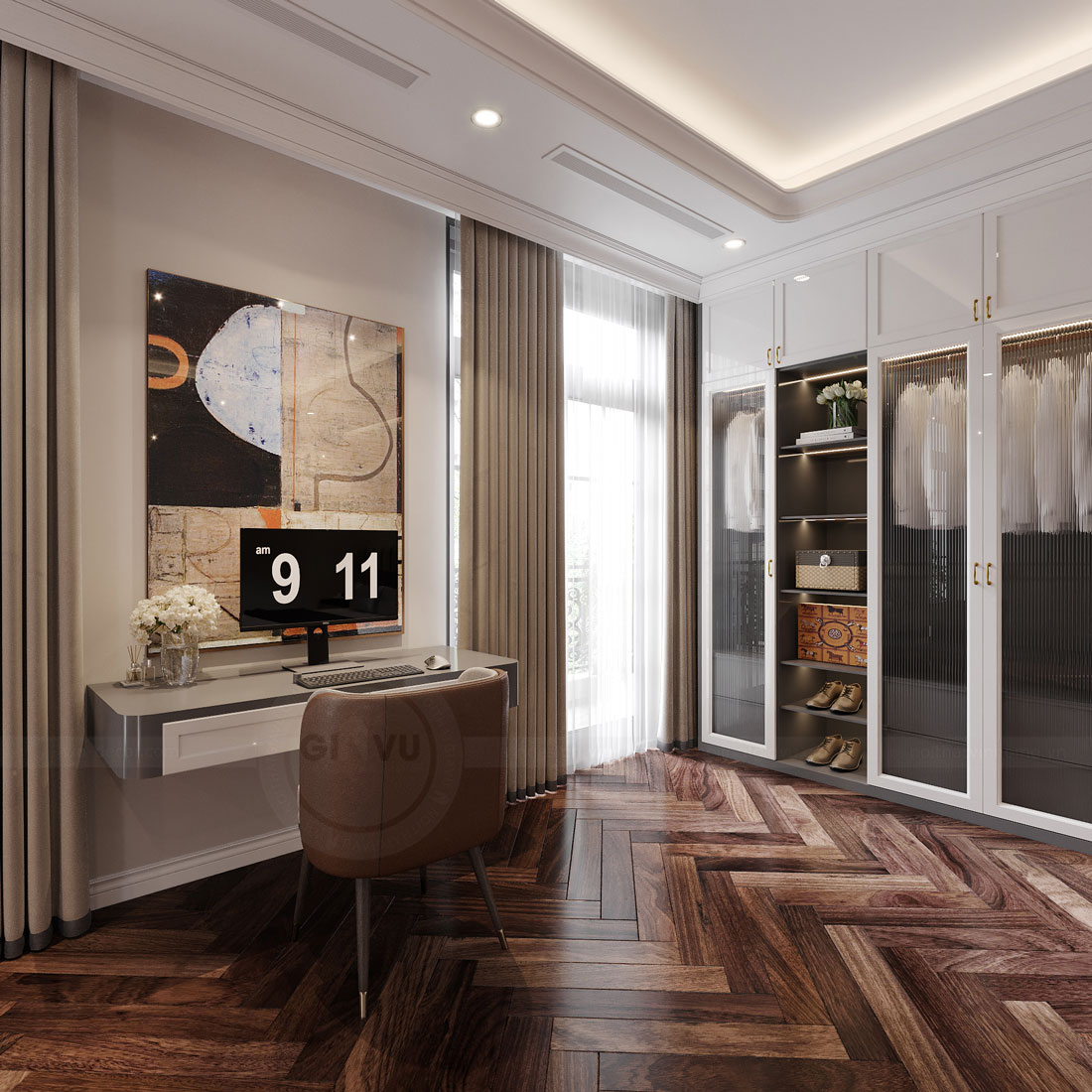 thiết kế nội thất nhà phố tại Long Biên 41