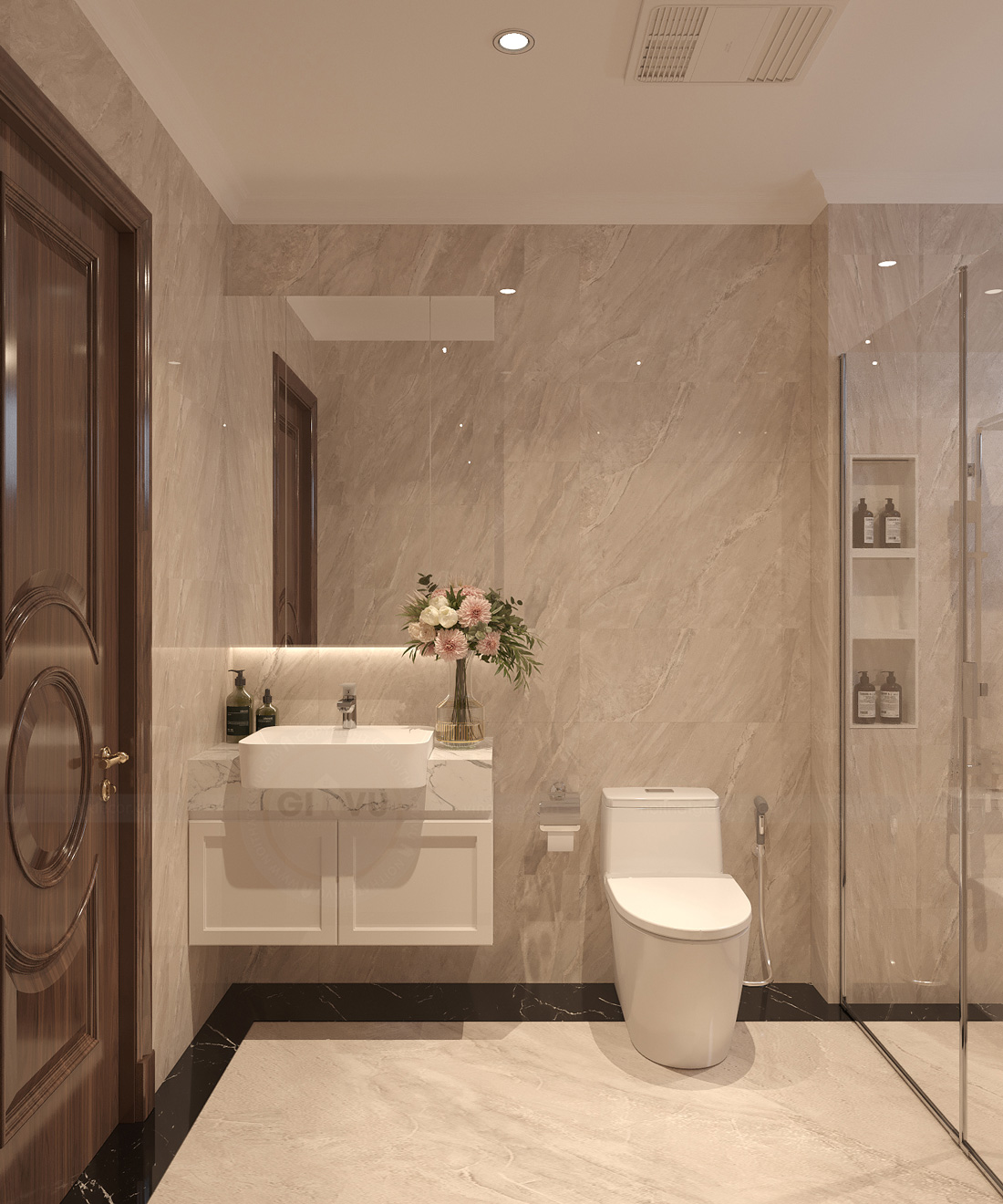 thiết kế nội thất nhà phố tại Long Biên 43