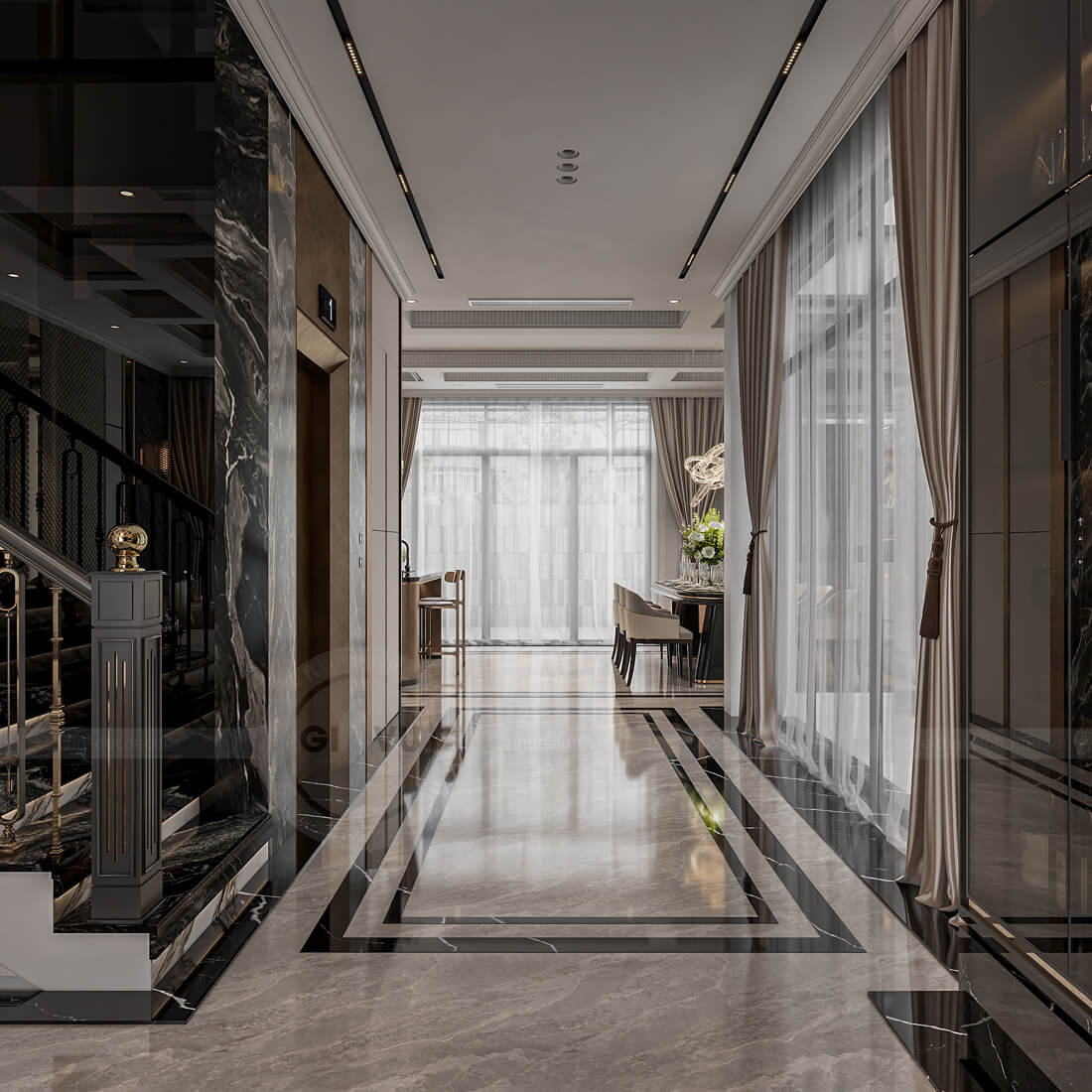 thiết kế nội thất biệt thự An Vượng Villa nhà anh Cầu 10