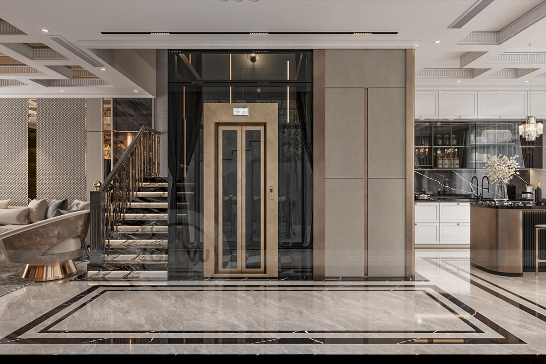 thiết kế nội thất biệt thự An Vượng Villa nhà anh Cầu 12