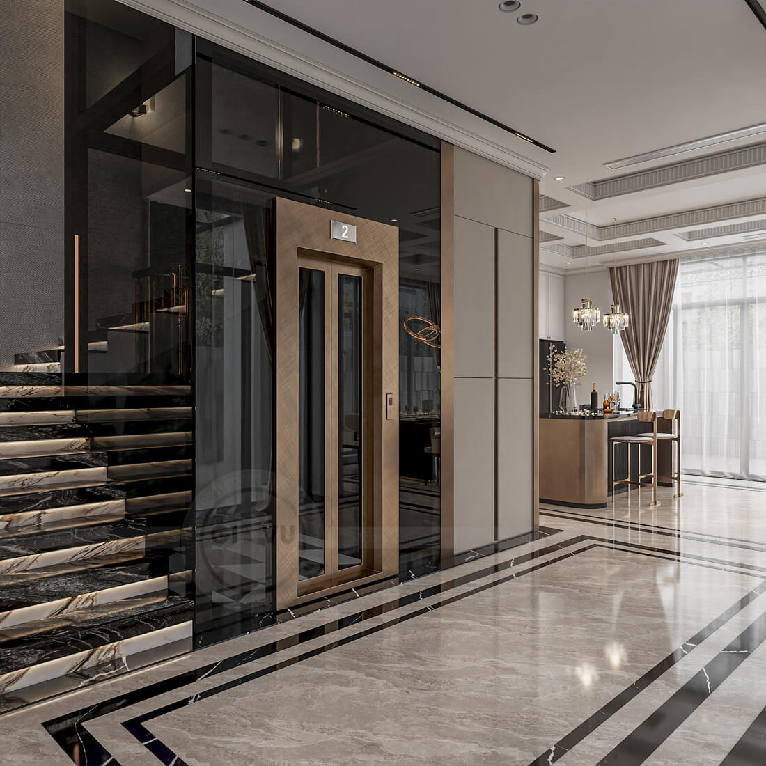 thiết kế nội thất biệt thự An Vượng Villa nhà anh Cầu 13