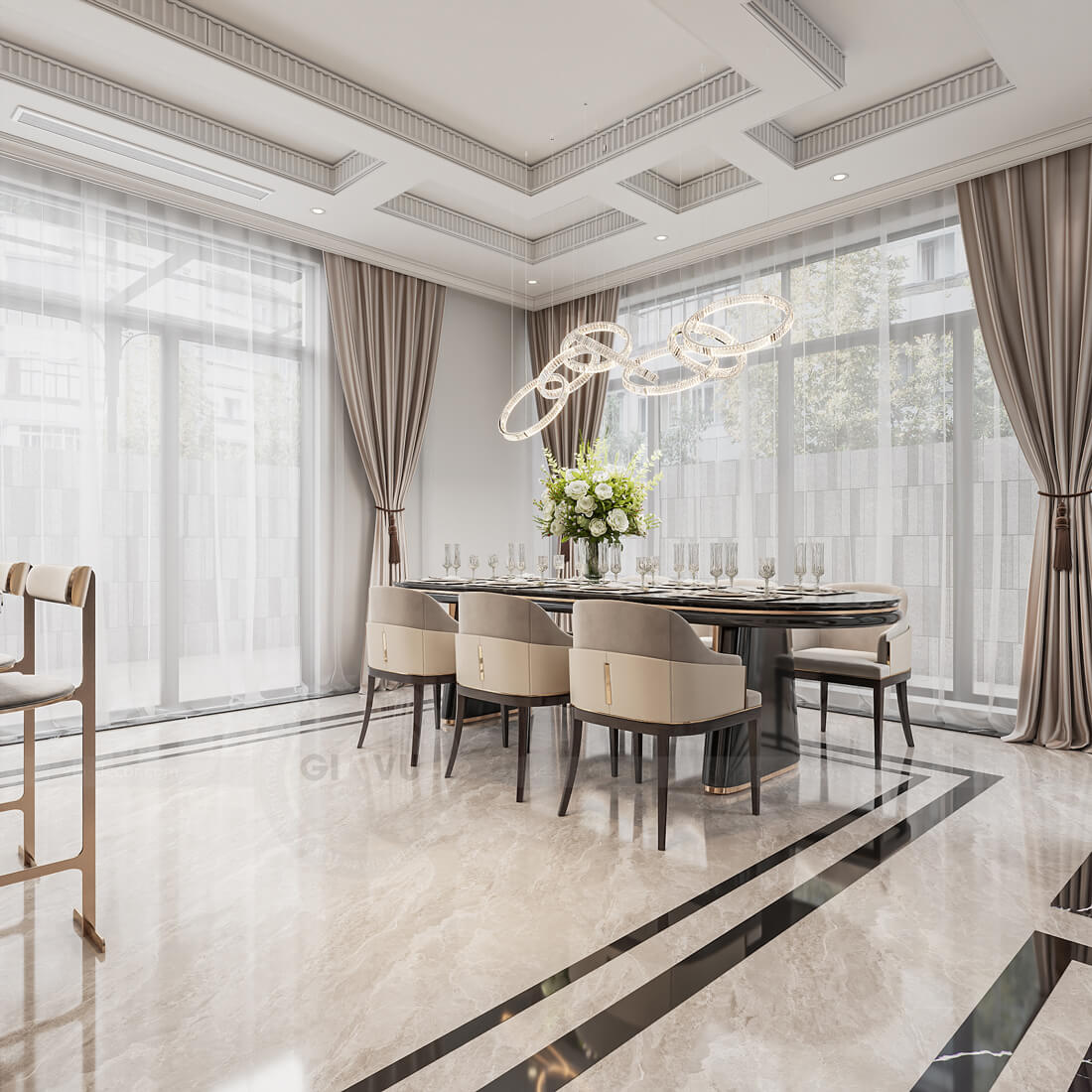thiết kế nội thất biệt thự An Vượng Villa nhà anh Cầu 15
