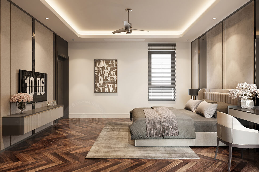 thiết kế nội thất biệt thự An Vượng Villa nhà anh Cầu 37