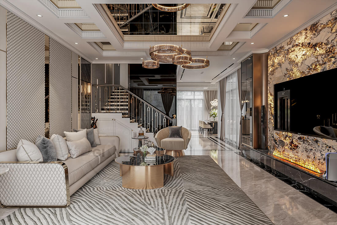thiết kế nội thất biệt thự An Vượng Villa nhà anh Cầu 4