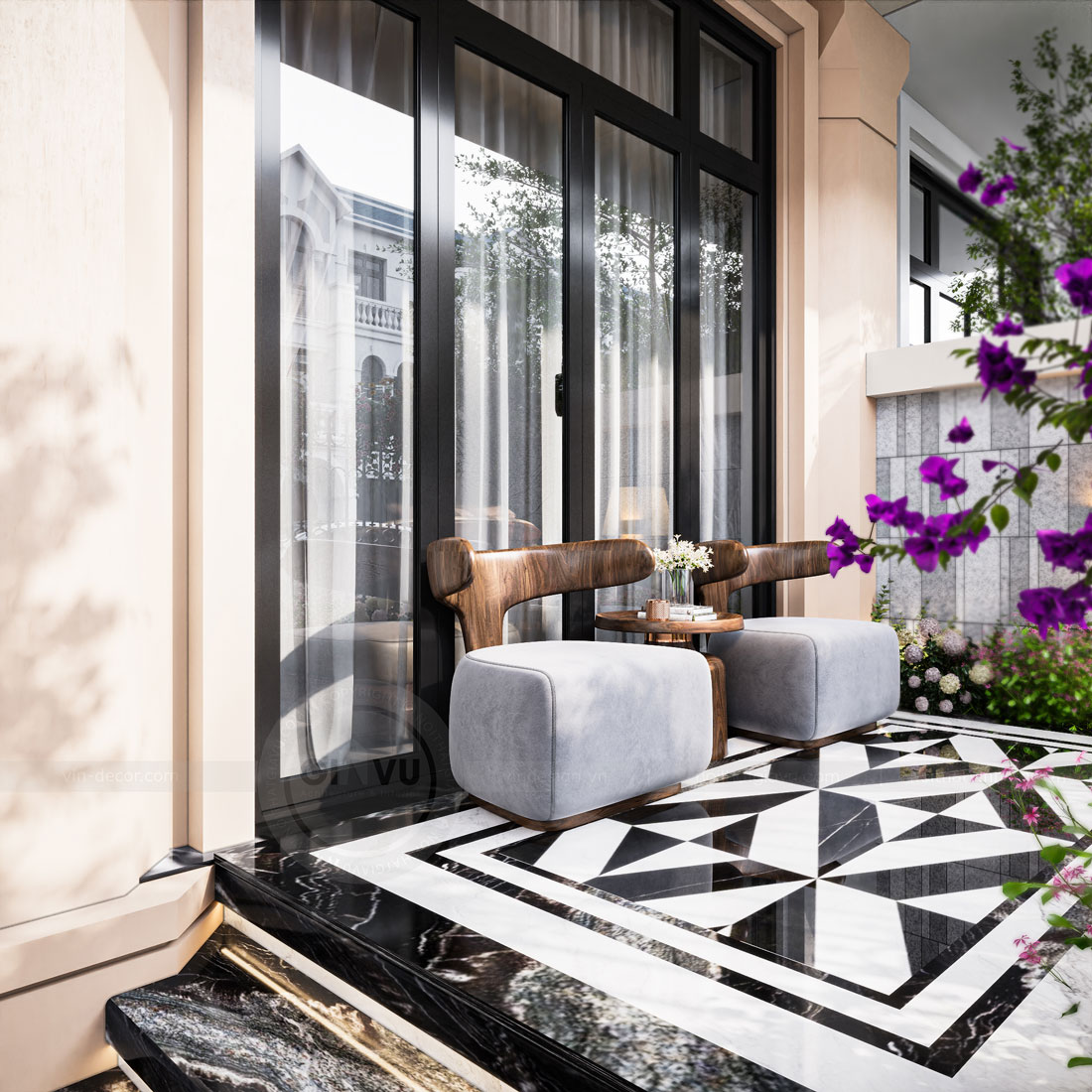 thiết kế nội thất biệt thự Vinhomes Ocean Park 2 2