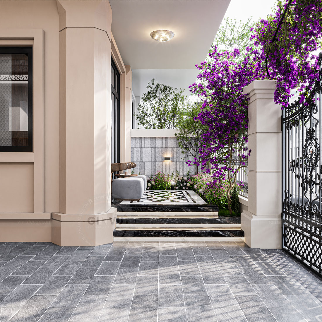 thiết kế nội thất biệt thự Vinhomes Ocean Park 2 40